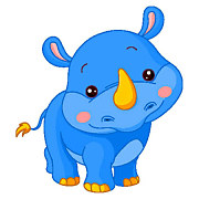 Obraz detský Nosorožec zs5886